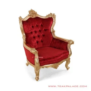 Armchair Shinta Kayu Jati Emas Minimalis