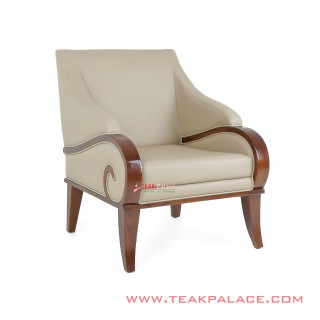 Modern Classic Teak Sofa Jasmine Series Single seater Modern Classic Teak Sofa Jasmine Series Single seater