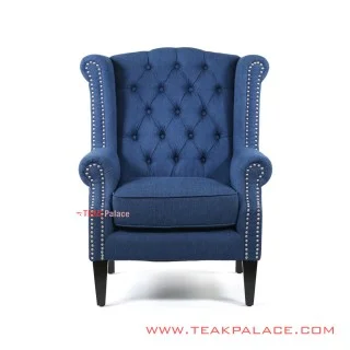 Chiko Single Sofa Denim Minimalis