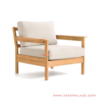 Sofa Mouila Single Minimalis Jati Golden Teak