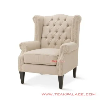 Kursi Sofa Chiko Minimalis Jati Cream
