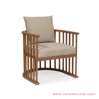 Kursi Tamu Valensia Kayu Jati Salak Brown