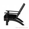 patio chair black minimalist with cushion black tarakan 58