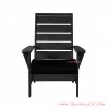 patio chair black minimalist with cushion black tarakan 57