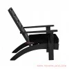 patio chair black minimalist with cushion black tarakan 55