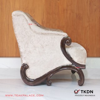 Newest Modern Minimalist TKDN Single Teak Guest Chair 2024 Ponti Series