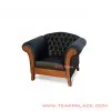Sofa Single Klasik Kulit Oscar Black Harga Murah sofa single klasik kulit oscar black harga murah 59