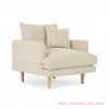 Hampton Linen 1 Seater Minimalist Sofa hampton linen 1 seater minimalist sofa 70