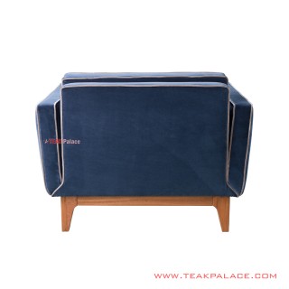 Sofa Mewah Single Galisia Denim Jati