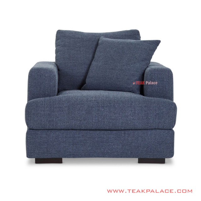 Sofa Tamu Single Truman Denim Minimalis sofa tamu single truman denim minimalis 64
