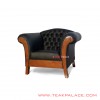 Sofa Single Klasik Kulit Oscar Black Harga Murah sofa single klasik kulit oscar black harga murah 55