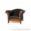 Sofa Single Klasik Kulit Oscar Black Harga Murah sofa single klasik kulit oscar black harga murah 57
