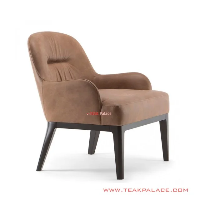 Kursi Sofa Single Itzy Jati Minimalis Black Walnut Kursi Sofa Single Itzy Jati Minimalis Black Walnut