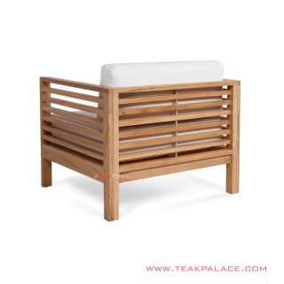 Sofa Bangku Single Kebumen Minimalis With White Cushion