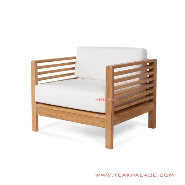 Sofa Bangku Single Kebumen Minimalis With White Cushion