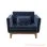 Sofa Mewah Single Galisia Denim Jati