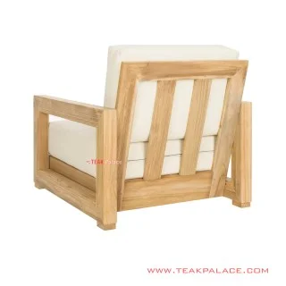 Sofa Luxius Single Modern Natural Cream Cushion Murah