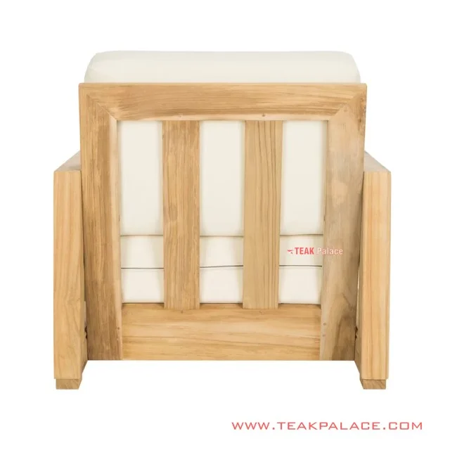 Sofa Luxius Single Modern Natural Cream Cushion Murah