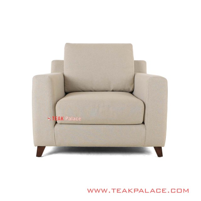 Guest Sofa 1 Seat Black Walnut Linen Surabaya guest sofa 1 seat black walnut linen surabaya 60