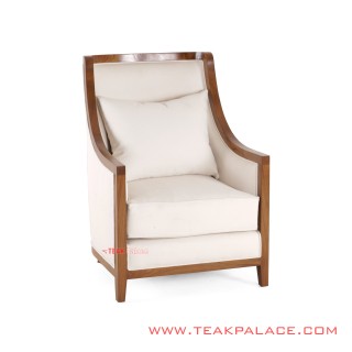 Kursi Tamu Putih Jati Solid Amarytha Minimalis