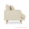 Hampton Linen 1 Seater Minimalist Sofa hampton linen 1 seater minimalist sofa 69