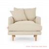 Hampton Linen 1 Seater Minimalist Sofa hampton linen 1 seater minimalist sofa 67