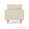 Hampton Linen 1 Seater Minimalist Sofa hampton linen 1 seater minimalist sofa 68
