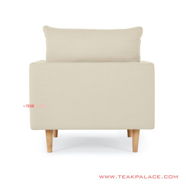 Hampton Linen 1 Seater Minimalist Sofa hampton linen 1 seater minimalist sofa 64