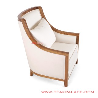 Kursi Tamu Putih Jati Solid Amarytha Minimalis