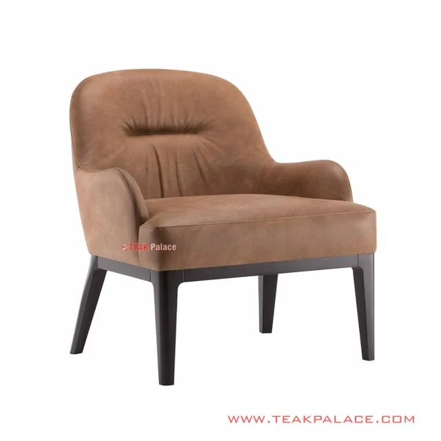 Kursi Sofa Single Itzy Jati Minimalis Black Walnut Kursi Sofa Single Itzy Jati Minimalis Black Walnut
