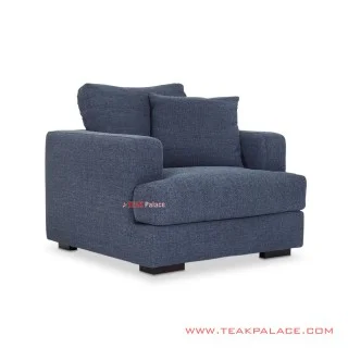 Sofa Tamu Single Truman Denim Minimalis Sofa Tamu Single Truman Denim Minimalis