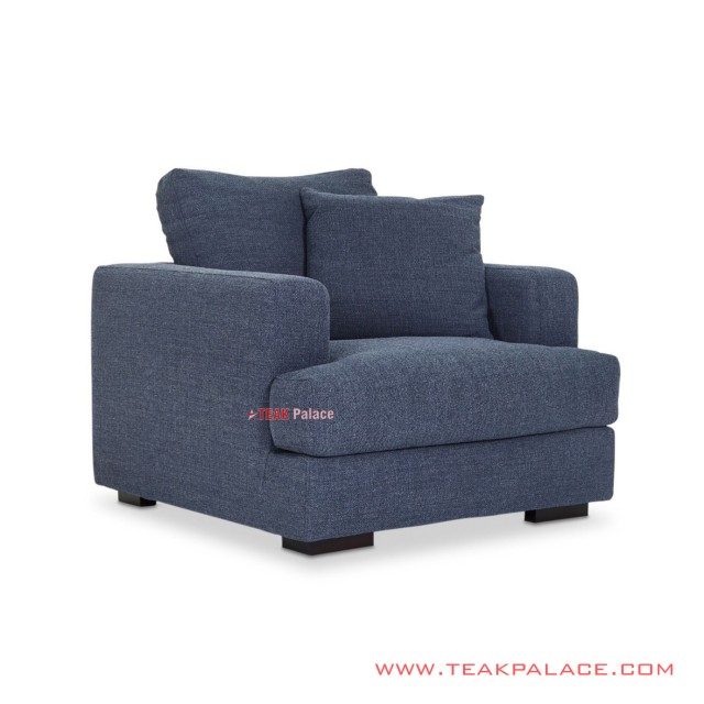 Sofa Tamu Single Truman Denim Minimalis sofa tamu single truman denim minimalis 66