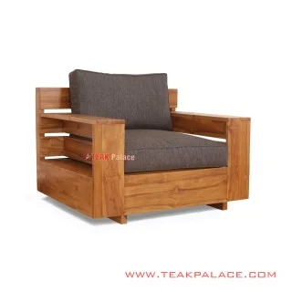 Sofa Single Minimalis Jati Sunda