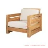 Sofa Tamu Single Minimalis Betawi Natural