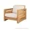 Sofa Tamu Single Minimalis Betawi Natural