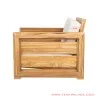 Sofa Tamu Single Minimalis Betawi Natural
