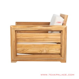 Sofa Tamu Single Minimalis Betawi Natural