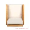 Sofa Tamu Single Minimalis Betawi Natural