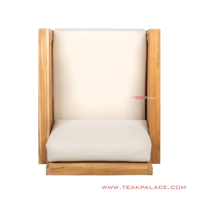 Sofa Tamu Single Minimalis Betawi Natural