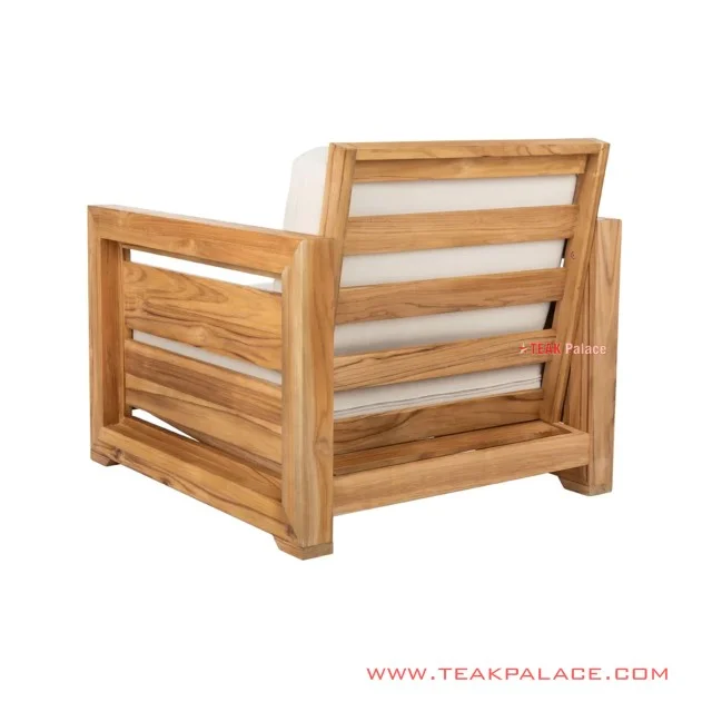 Sofa Tamu Single Minimalis Betawi Natural