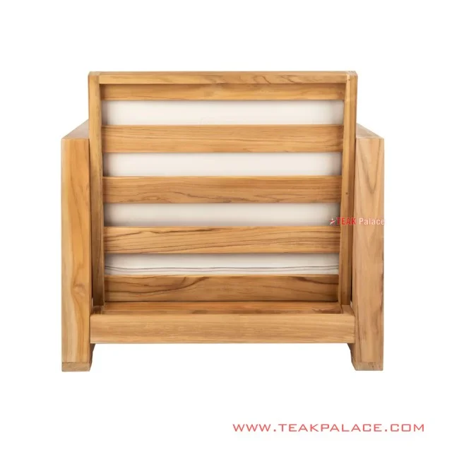 Sofa Tamu Single Minimalis Betawi Natural