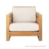 Sofa Tamu Single Minimalis Betawi Natural