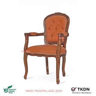 Armchair Kursi Ukir Jati Victorian TKDN