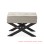 Stool Hitam Jati Minimalis Andriana Cream
