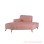 Bangku Sofa Minimalis Merah Muda Seri Ghina
