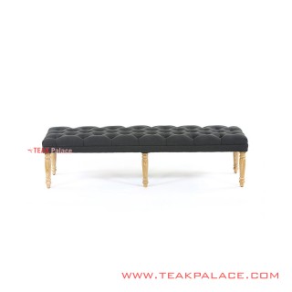 Bangku Black Jati Seri Geisha Minimalis