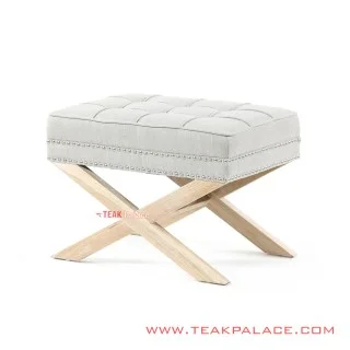 Stool Jati Minimalis Seri Andriana Rivoli Cloud