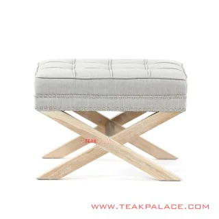 Stool Jati Minimalis Seri Andriana Rivoli Cloud