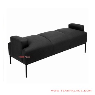 Bangku Upholster Black Kansas Minimalis