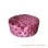 Bangku Sofa Chester Bundar Kain pink